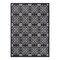 World Rug Gallery Transitional Geometric Textured Flat Weave Indoor/Outdoor Area Rug 5' x 7' Black 119BLACK5X7 - alternate 2